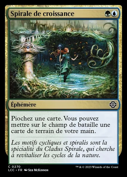 Spirale de croissance, carte Magic LCC 270 — extension The Lost Caverns of Ixalan Commander