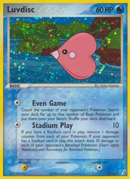 Luvdisc, Pokémon card CG 7 — Crystal Guardians set