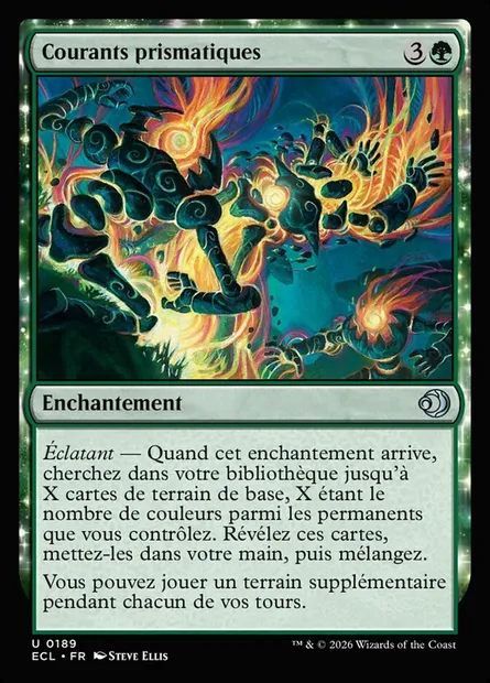 Courants prismatiques, carte Magic ECL 189 — extension Lorwyn Eclipsed