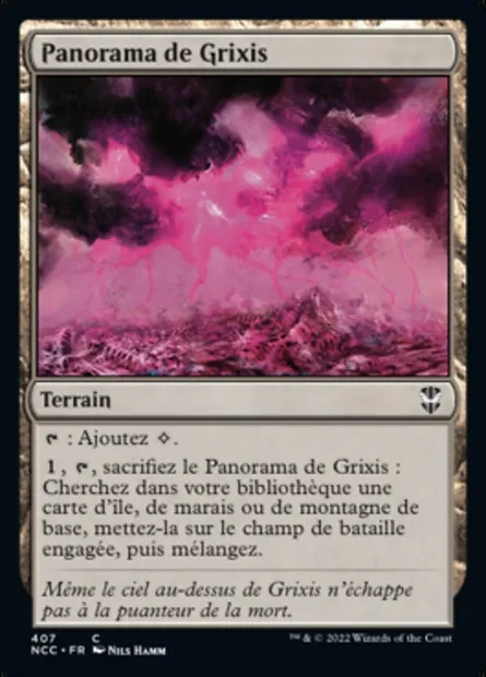 Panorama de Grixis, carte Magic NCC 407 — extension New Capenna Commander
