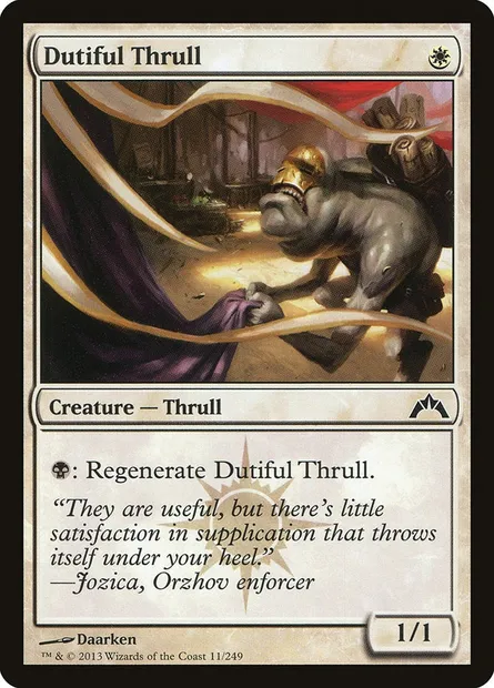 Dutiful Thrull, Magic card GTC 11 — Gatecrash set