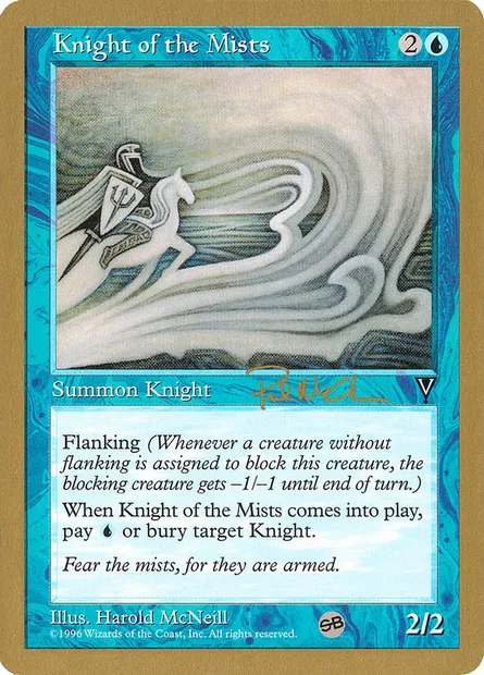 Knight of the Mists, Magic card WC97 pm36sb — World Championship Decks 1997 set