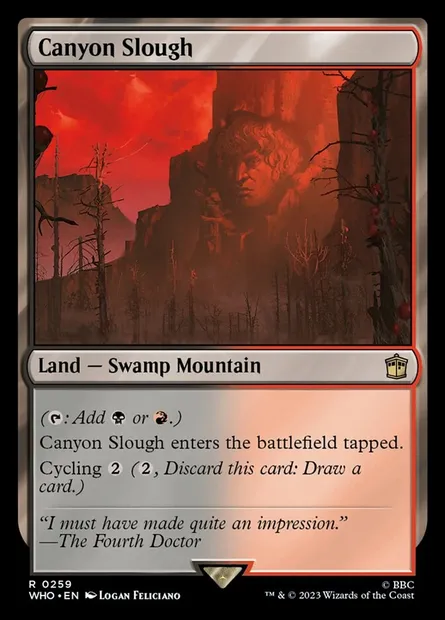 Canyon Slough, Magic card WHO 259 — Doctor Who set