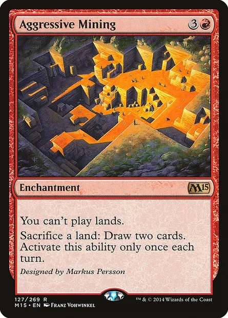 Aggressive Mining, Magic card M15 127 — Magic 2015 set