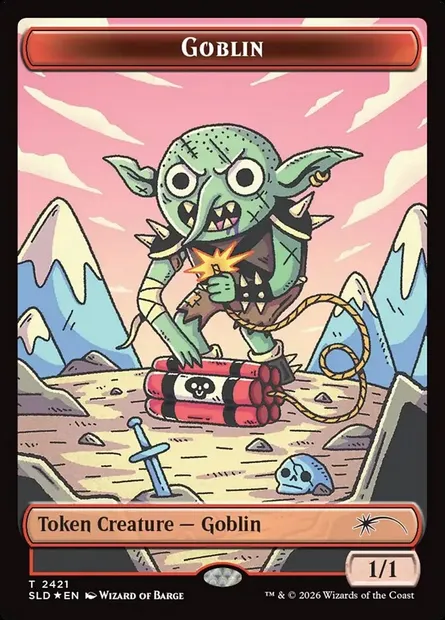 Goblin, carte Magic SLD 2421 — extension Secret Lair Drop