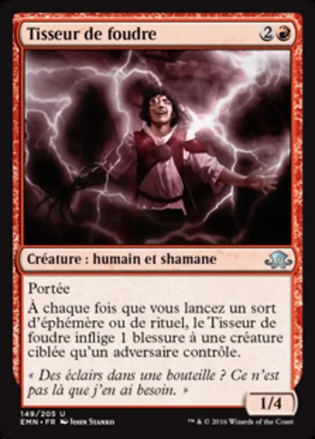 Tisseur de foudre, carte Magic EMN 149 — extension La lune hermétique