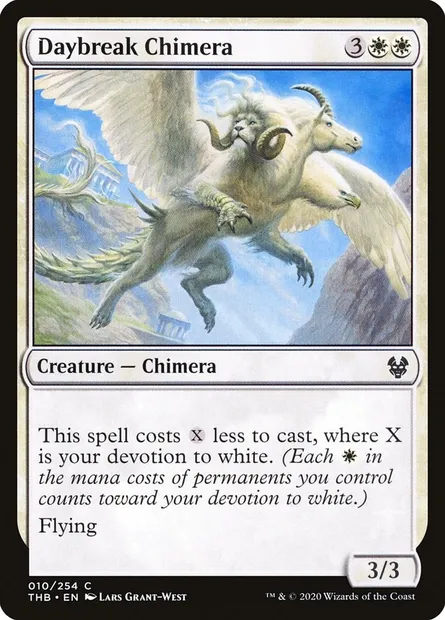 Daybreak Chimera, Magic card THB 10 — Theros Beyond Death set