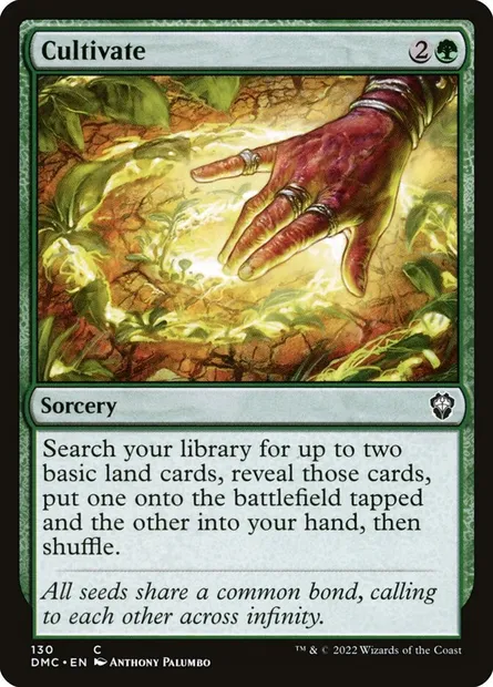Cultivate, Magic card DMC 130 — Dominaria United Commander set