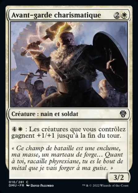 Avant-garde charismatique, carte Magic DMU 10 — extension Dominaria Uni