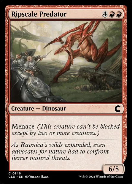 Prédateur taillécaille, carte Magic CLU 146 — extension Ravnica: Clue Edition