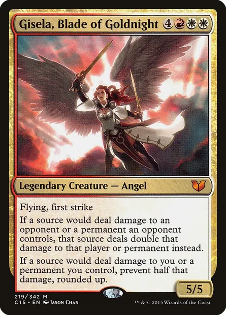 Gisela, Blade of Goldnight, Magic card C15 219 — Commander 2015 set
