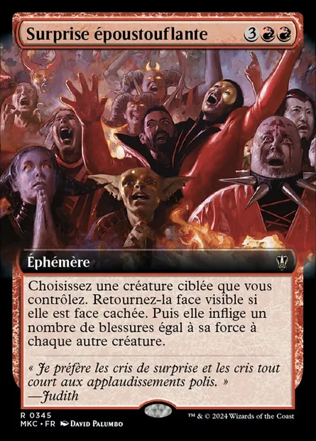 Surprise époustouflante, carte Magic MKC 345 — extension Murders at Karlov Manor Commander