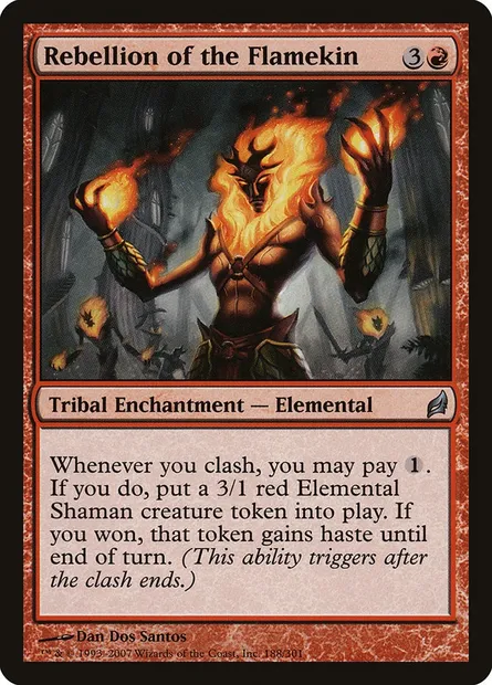 Rebellion of the Flamekin, Magic card LRW 188 — Lorwyn set
