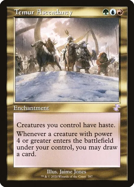 Temur Ascendancy, Magic card TSR 387 — Time Spiral Remastered set