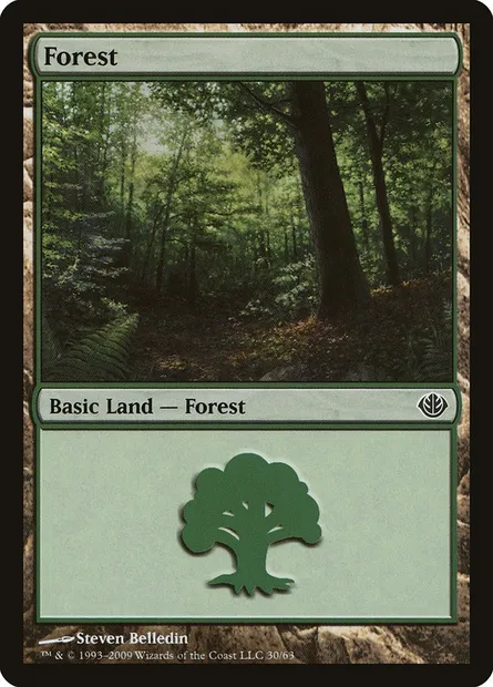 Forest, Magic card DDD 30 — Duel Decks: Garruk vs. Liliana set
