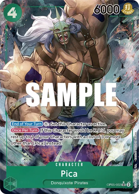 Pica, carte One Piece OP05-032 — extension AWAKENING OF THE NEW ERA