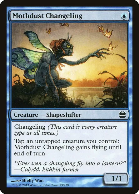 Mothdust Changeling, Magic card MMA 53 — Modern Masters set