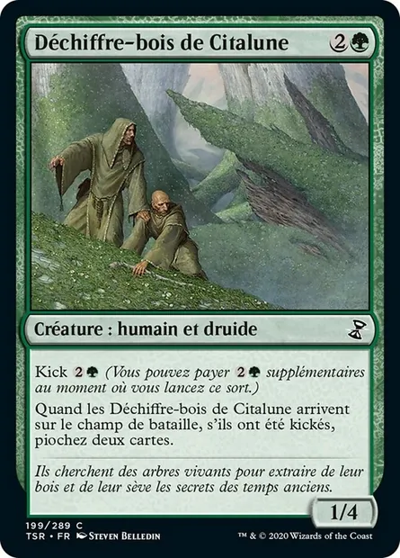Déchiffre-bois de Citalune, carte Magic TSR 199 — extension Spirale Temporelle Remastered