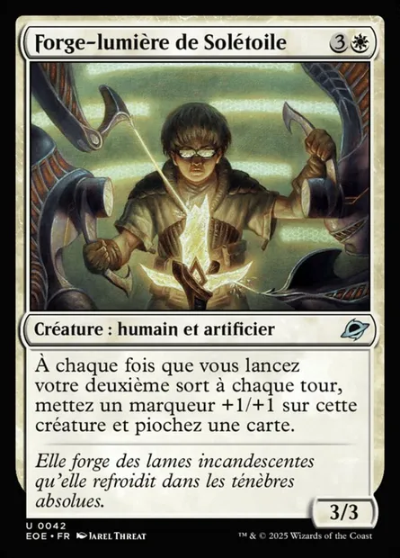 Forge-lumière de Solétoile, carte Magic EOE 42 — extension Edge of Eternities