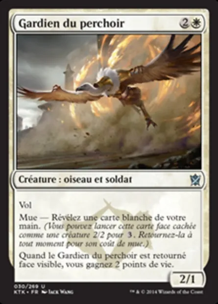 Gardien du perchoir, carte Magic KTK 30 — extension Les Khans de Tarkir