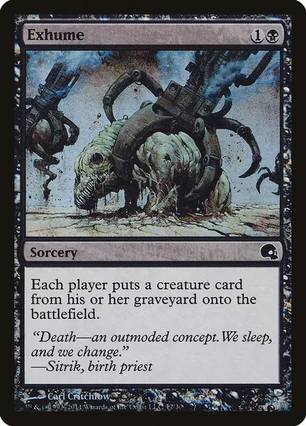 Exhume, Magic card PD3 17 — Premium Deck Series: Graveborn set
