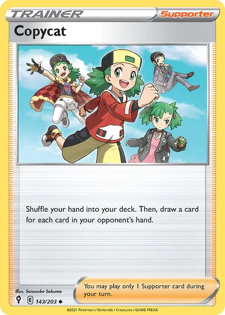 Copycat, Pokémon card EVS 143 — Evolving Skies set