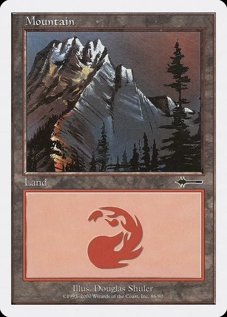 Mountain, Magic card BTD 86 — Beatdown Box Set set