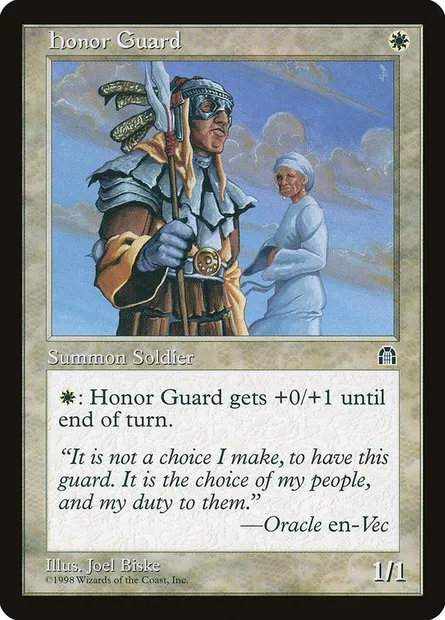 Honor Guard, Magic card STH 7 — Stronghold set
