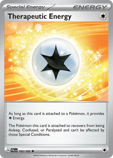 Therapeutic Energy, Pokémon card PAL 193 — Paldea Evolved set