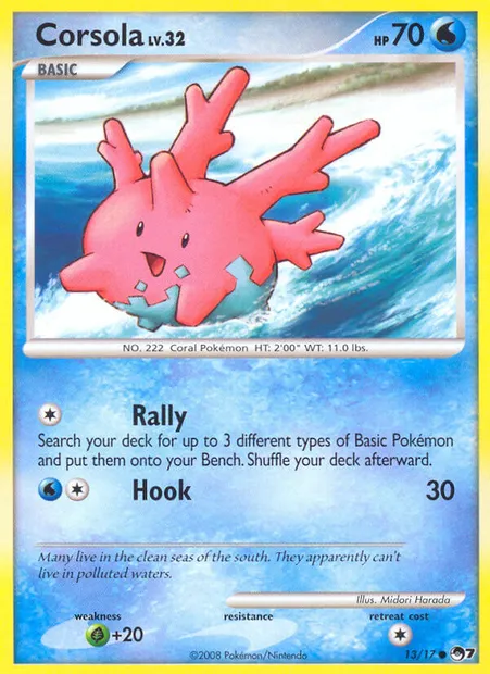 Corsola, Pokémon card P7 13 — POP Series 7 set