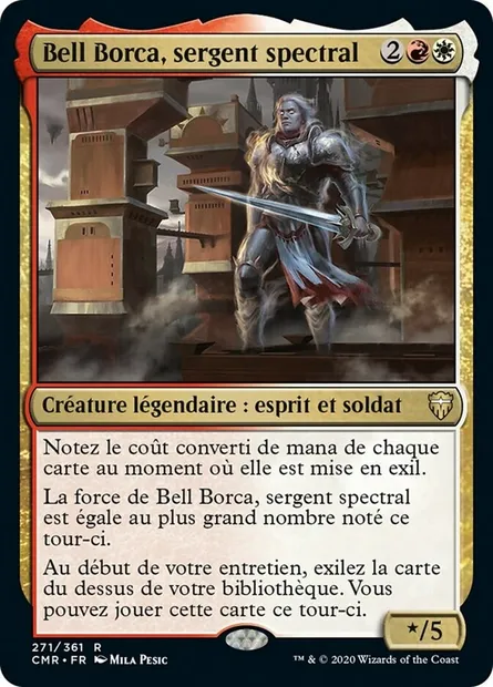 Bell Borca, sergent spectral, carte Magic CMR 271 — extension Commander Legends