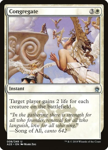 Congregate, Magic card A25 8 — Masters 25 set