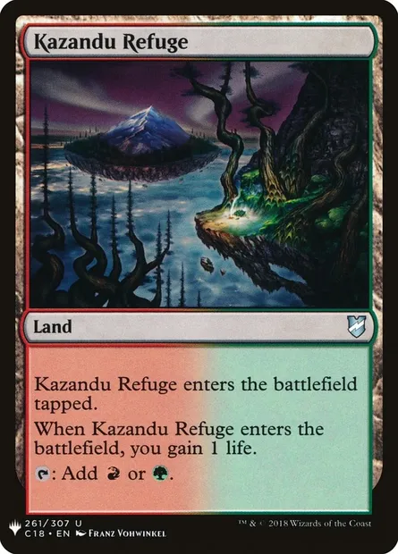 Kazandu Refuge, Magic card PLST C18-261 — The List set