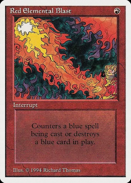 Red Elemental Blast, Magic card SUM 171 — Summer Magic / Edgar set