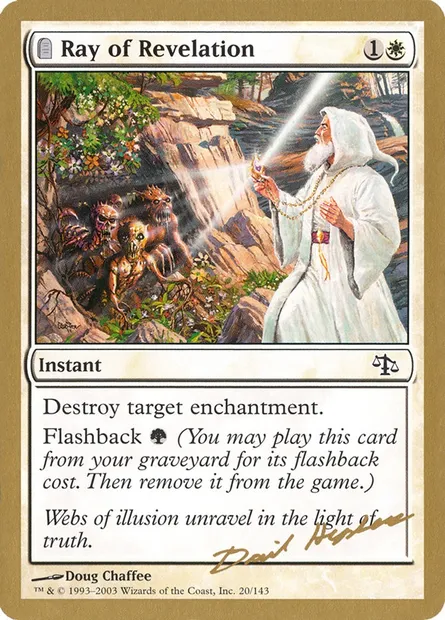 Rayon de révélation, carte Magic WC03 dh20 — extension World Championship Decks 2003
