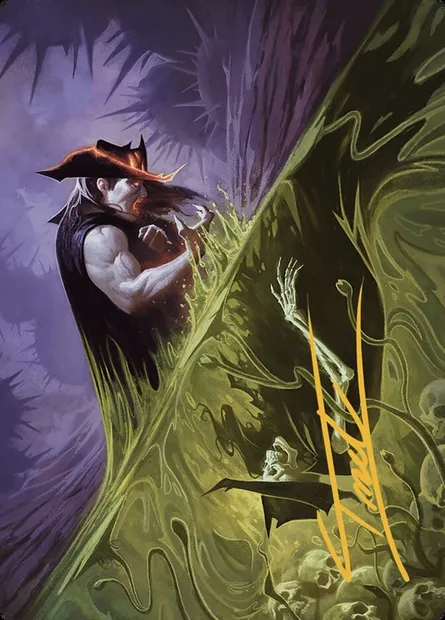 Pillage the Bog // Pillage the Bog, carte Magic AOTJ 30 — extension Outlaws of Thunder Junction Art Series