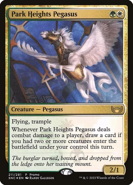 Park Heights Pegasus, Magic card PSNC 211★ — Streets of New Capenna Promos set