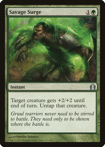 Savage Surge, Magic card RTR 133 — Return to Ravnica set