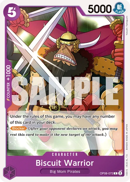 Biscuit Warrior, carte One Piece OP08-072 — extension TWO LEGENDS