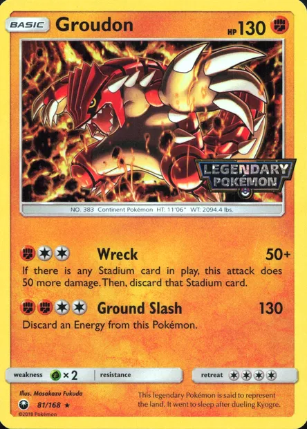 Groudon, carte Pokémon RET 081 — extension Retail Exclusive Promos
