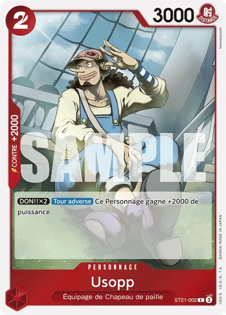 Usopp, carte One Piece ST21-002 — extension GEAR 5TH