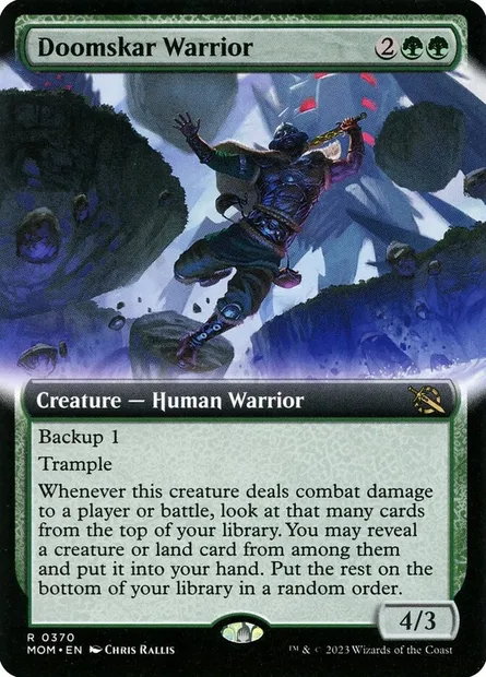Doomskar Warrior, Magic card MOM 370 — March of the Machine set