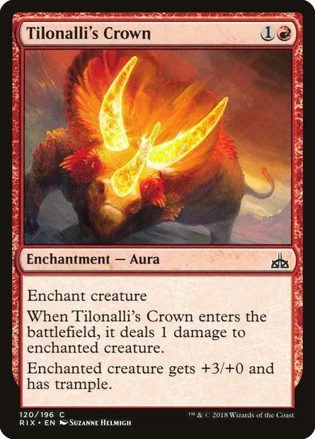 Tilonalli's Crown, Magic card RIX 120 — Rivals of Ixalan set