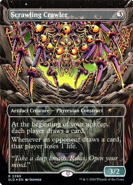 Scrawling Crawler, Magic card SLD 2399 — Secret Lair Drop set