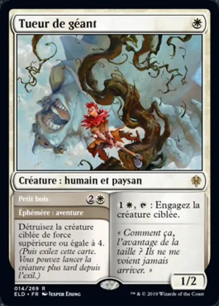 Tueur de géant // Petit bois, carte Magic ELD 14 — extension Throne of Eldraine