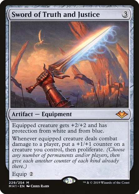 Sword of Truth and Justice, Magic card MH1 229 — Modern Horizons set