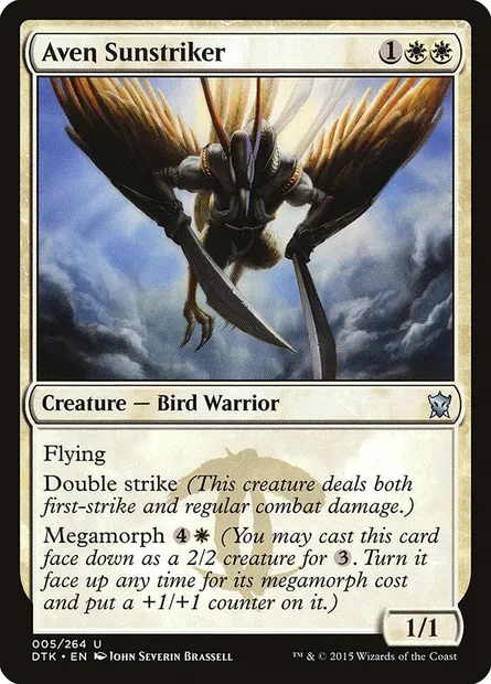 Aven Sunstriker, Magic card DTK 5 — Dragons of Tarkir set