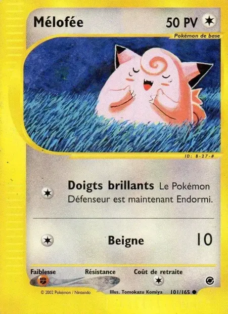 Mélofée, carte Pokémon EX 101 — extension Expedition