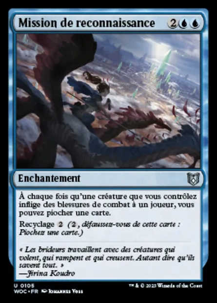 Mission de reconnaissance, carte Magic WOC 105 — extension Wilds of Eldraine Commander