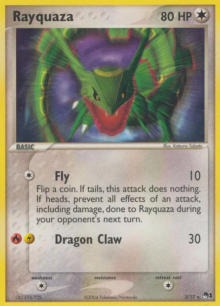 Rayquaza, Pokémon card P1 3 — POP Series 1 set